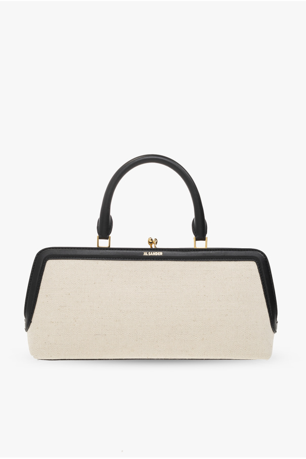 Jil Sander Link leather pouch Green - SchaferandweinerShops